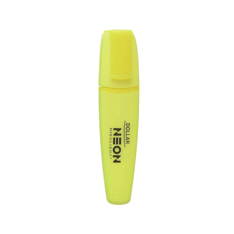 DOLLAR NEON HIGHLIGHTER 1`S YELLOW